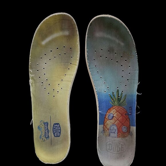 Hey Dude Wally Funk SpongeBob Shoes Size Women's 7 or Men's 6 - Picture 6 of 7